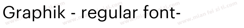 Graphik - regular font字体转换